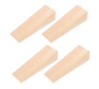 VILLFUL 4pcs Triangular Wooden Wedges Smooth Finish Door Stopper Blocks for Secure Window and Door Installation Furniture Leveling Floor Protection Easy and Effortless Setup