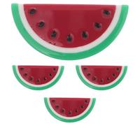 VILLFUL 4pcs Watermelon Hair Clips Fruit Claw Styling Accessories for Women Cute Cartoon Acetate Spring Hairpins Lightweight Bangs and Side Clips for Summer Parties and Vacations