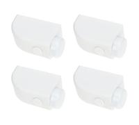 VILLFUL 4pcs White Sliding Window Security Locks, Window Safety Latches for Sliding Doors, Anti-Collision Lock Stoppers for and Home Protection