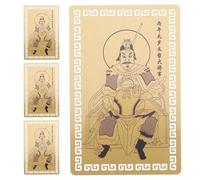 VILLFUL 4Pcs Year of Horse Tai Sui Card Traditional Chinese Year Greeting Amulet for Auspicious Feng Shui Protection Health Wealth and Peaceful Blessings Zodiac Charm for Personal Use and