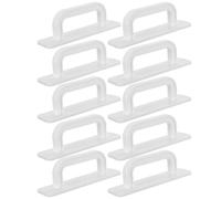 VILLFUL 5 Pairs Adhesive Pull Handle Door Handle Without Drilling Holes Self Adhesive Turgriff Selbstklebend White Abs