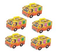 VILLFUL 5 Pcs Cartoon Car Candy Boxes Stylish Party Supplies for Birthdays Celebrations Durable Lightweight Packaging for Childrens Treats for Special Occasions