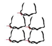 VILLFUL 5 Pcs Hard Hat Chin Straps with Y-shaped Design and Chin Guard Cover Plastic and Rubber Safety Helmet Accessories for Construction and Industrial Use Secure Fit for Enhanced Head