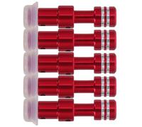 VILLFUL 5 Sets Red Pressure Cooker Float Valve Seal Ring and Steam Release Cap Replacement Parts Compatible with Midea Electric Pressure Cooker Safety Valve Accessories