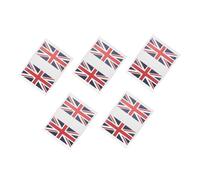 VILLFUL 5 Sets Uk Face National Flag Stickers for Football Match Decor Removable Temporary Creative Patriotic Design for Fans Party Support