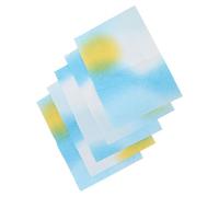 VILLFUL 5 Sheets Gradient Floral Wrapping Paper Tear-resistant Textured Bouquet Paper for Flower Wrap DIY Crafts Soft Malleable Material with Vivid Colors for Wedding Party Decoration