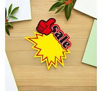 VILLFUL 50 Pcs Commodity Price Signs Premium Paper Retail Shop Advertising Tags Blank Price Labels for Supermarkets Markets and Fruit Stalls Easy to Write Display