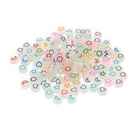 VILLFUL 500Pcs Glow Dark Acrylic Beads Colored Spacer Beads for Jewelry Making DIY Bracelet Necklace Crafting Accessories