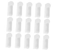 VILLFUL 50pcs Bird Cage Feeder Cups Small Plastic Hanging Food Dishes for Parrots Finches Budgies Waste Design Space Saving Easy Food Monitoring Compatible with All Bird Species