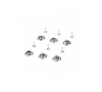 VILLFUL 50pcs Butterfly Clutch Tie Tacks with Clutch Back Nickel Base for Lapel Pins DIY Crafts and Jewelry Making Easy to Use Locking Pin Keeper