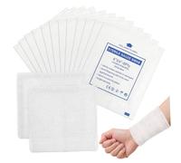 VILLFUL 50pcs Cotton Highly Absorbent Medical Bandages Wrap for Care Individually Wrapped Soft Swabs for Cuts Scrapes Burns and Supplies