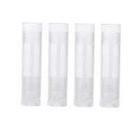 VILLFUL 50pcs Empty Lip Balm Tubes with Caps DIY Lipstick Containers Push Wheel Mechanism Polypropylene Material Safe Odorless for Homemade Lip Gloss