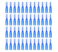 VILLFUL 50pcs Finger Toothbrushes for Adults with Soft Bristles Ergonomic Short Handle for Cleaning Portable Mini Travel and Institutional Use Prison-Safe Design for Hygiene and