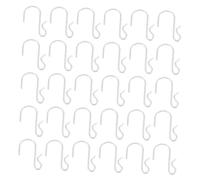 VILLFUL 50Pcs Iron Clip Type Hanging Hooks for Supermarket Shelves Small S Hooks Accessories Premium Iron S-Shaped Hangers for Organizing Jewelry Keys Bags and Displaying Goods in Stores