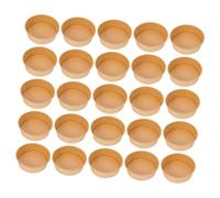 VILLFUL 50pcs Kraft Paper Takeout Food Containers Round Bowls for Hot Meals Soups Salads Portable Restaurant Chinese Takeaway Meal Prep Events