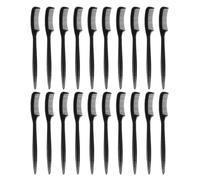VILLFUL 50pcs Mini Disposable Eyebrow Comb Brushes Black Brow Grooming Tools for Makeup Application and Eyebrow Shaping