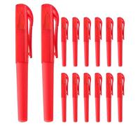 VILLFUL 50PCS Mini Gel Pens: 0.5mm Short Small Pens - Smooth Writing & Quick Dry - Stationery for Planner Meeting Notebook Notes Red Ink