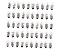 VILLFUL 50pcs Miniature Tiny Light Bulbs Screw Base for Electrical Experiments Teaching Supplies Glass Material Stable Performance