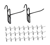 VILLFUL 50pcs Nail Board Hook Hangers Shelves Peg Board Retail Hooks Storage Hanger Iron Black