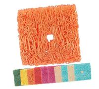 VILLFUL 50pcs Natural Loofah Chewing for Small Pets Rabbit and Guinea Pig Molar Slices Bite Treats for Teeth Cleaning and Boredom Relief Safe Natural Material for Hamsters Random Color