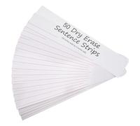 VILLFUL 50Pcs Ruled Learning Sentence Strips for Handwriting Practice Whiteboard Word Cards for Boys and Classroom and Home Educational Writing Aid Xin English Writing Word Strips