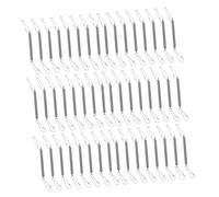 VILLFUL 50pcs Watering Bottle Spring Clips Animal Cage Spring Clamp Rabbit Cage Waterer Holder Rabbit Water Bottle Holder Silver