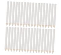 VILLFUL 50pcs White Wax Rhinestone Picker Pencils with Self-adhesive Tips for Precise Nail Art Gem Dotting and Crystal Placement Portable DIY Manicure Tool