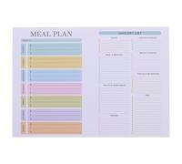 VILLFUL 52pcs A Book B5 Tear off Kitchen Meal Planner Magnetic Refrigerator Planning Pads 9.84x6.93x0.31in Write and Wipe Tear off Grocery List Elegant Design Kitchen Family Food Schedule