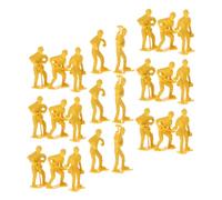 VILLFUL 54Pcs Engineering Workers Model Set Realistic Worker Figures for DIY Play Durable Plastic Construction for and Imaginative Play
