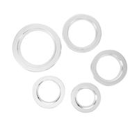 VILLFUL 5pcs Bird Anti-bite Collar Birds Nest Metal Ring Metal Guards Birds Nest Ring Birds Nest Anti-bite Ring Bird House Hole Protector Anti-bite Stainless Steel Ring