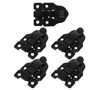 VILLFUL 5pcs Black Surface-Mount Lockable Duckbilled Toggle Latch Buckles for Wooden Boxes, Vintage Metal Hasps for Jewelry, Toolbox and Suitcase Closure