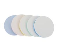 VILLFUL 5Pcs DIY Rubber Stamp Blocks Smooth Rounded Edges Hand Carved Craft Material for Art Enthusiasts Easy to Carve Round Seal Blocks for Handmade Stamps