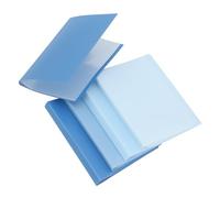 VILLFUL 5Pcs Gradient Blue File Folder Expanding Organizer with Transparent Protective Film Document Storage for Business Study Receipts and Paperwork Management