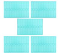 VILLFUL 5Pcs Green Microscope Slide Drying Rack - 20-Slot Laboratory Slide Tray Holder for Fast Drying Microslides - Microscope Accessories for Microbiology and Cell Studies