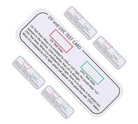 VILLFUL 5pcs Indicator Cards Uv Testing Strip for Sterilization Test Uvc Test Cards Uv Light Indicator Easy to Use Lightweight