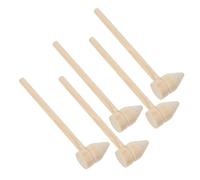 VILLFUL 5Pcs Miniature Wooden Hammer for Versatile Pounding Mallet for Building Blocks Roleplaying and Archaeological Play Enhances Fine Motor Skills Creativity