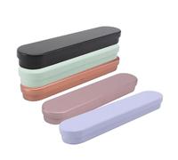 VILLFUL 5pcs Portable Tweezer Storage Box with Double Slots, Metal Makeup Tool Organizer Case for Travel and, Available in, Black, Rose Gold, and Green