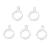 VILLFUL 5pcs Roll Embroidery Supplies Cross-Stitch Accessories Embroidery Fabric Clip Foam Heart Home DIY Cross-Stitch Gadget -Stitch Supplies Household Plastic Small Tools White