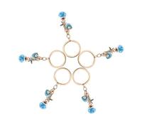 VILLFUL 5pcs Seashell Pearl Keychain Lightweight Ocean Theme Bag Accessories Charms for Women Beach Vacation Pendant Decorative Coastal Style