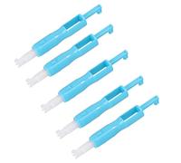 VILLFUL 5pcs Sewing Machine Needle Threader Inserter Set Blue for Household Use Self Thread Guide Device Compatible with Domestic Sewing Machines