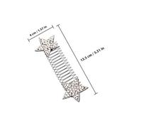 VILLFUL 5pcs Star Hair Clips Invisible Hair Comb Pins for Women with Comb Teeth Design in Comfortable Firm Styling Accessories