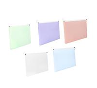 VILLFUL 5pcs Zippered File Bag Pencil Pouches Pencil Container Wear-Resist Pencil Pouch Large Capacity Pen Pouch Stationery Bags Pen Storage Container Large Pen Case Pencil Case Pen Bag