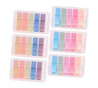 VILLFUL 6 Boxes Reusable Bookmark Tabs Pet Sticky Annotation Flags for Books Documents School Office Home Strong Adhesion Index Markers for Fast Information Access and File Management