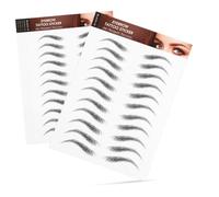 VILLFUL 6 Sheets Temporary Eyebrow Stickers Realistic Hair-like Tattoo Transfers for and Shaping Easy to Use and Remove Eye Makeup Supplies for Women
