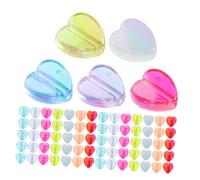 VILLFUL 600pcs Acrylic Heart Beads Large Hole for Bracelet Making DIY Jewelry Spacers Colorful Beads for Friendship Bracelets Necklaces Valentine S Party Craft Supplies
