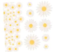 VILLFUL 60pcs Daisy Flower Charms Decorative Resin DIY Phone Case Ornaments for Hair Accessories Craft Projects and Lightweight Durable