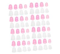 VILLFUL 64pcs Guitar Finger Guard Guitar Accessories Finger Tips Stringed Instruments Protectors Chord Pressers Sleeves Gloves Silica Gel