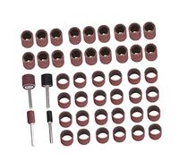 VILLFUL 64pcs Pet Nail Polishing Sandpaper Rings Grinding and Smoothing Includes Connecting Rods and Various Grits for Pet Manicure