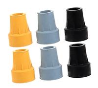 VILLFUL 6pcs Anti-Slip Pad for Crutches Skid Tip Cane Foot Pads Walking Stick Pole Tips Trekking Pole Cover Replacement