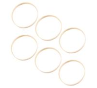 VILLFUL 6PCS Bamboo Floral Hoops for DIY Wedding Wreaths Macrame Craft Rings Wooden Wreath Hoops with Smooth Edges Durable Lightweight Rings for Dream Catcher and Wall Hanging Decor